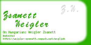 zsanett weigler business card